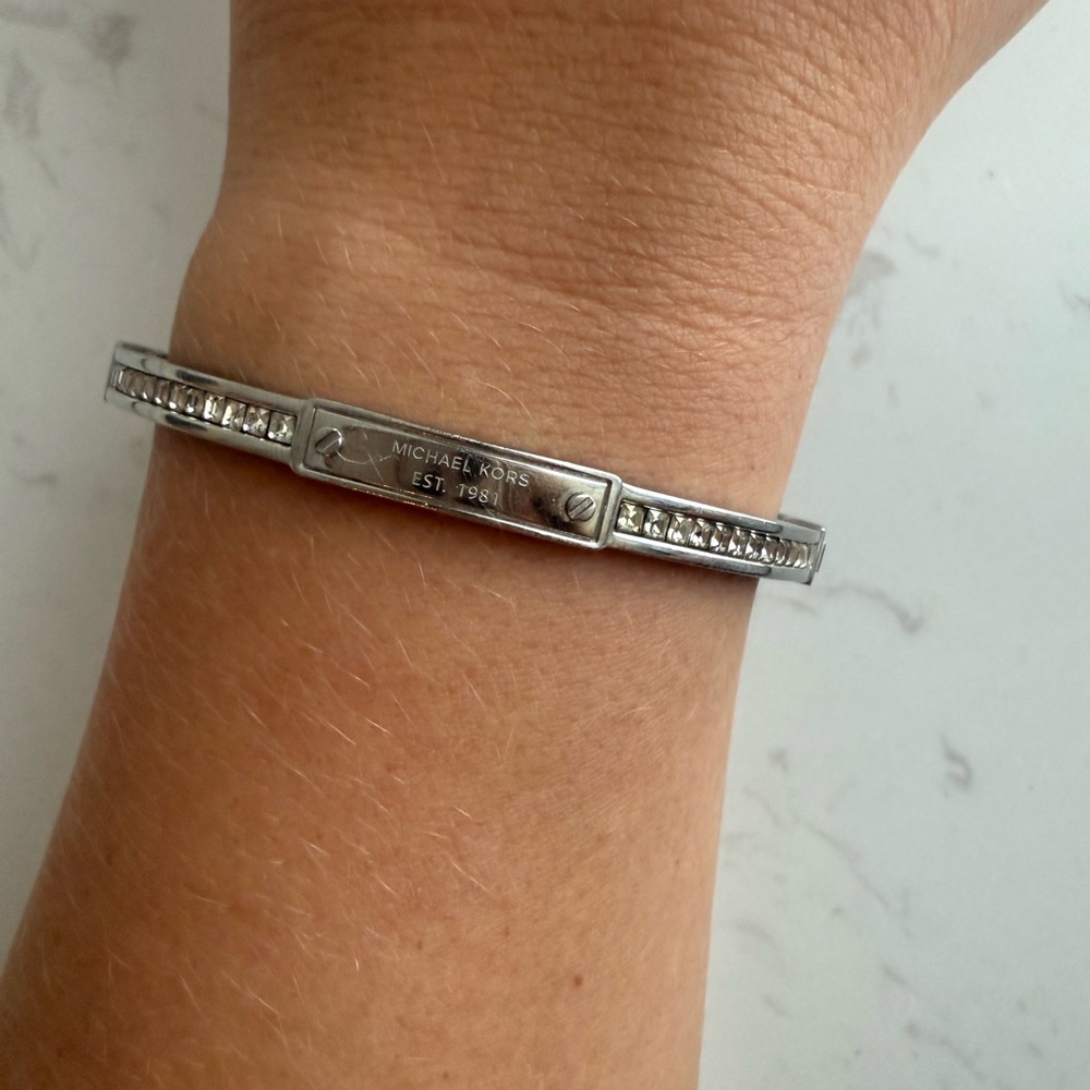 Michael Kors Silver and Crystal Bracelet